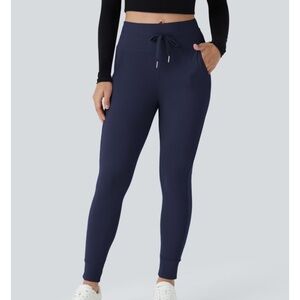 NWT Halara softlyzero high waisted drawstring pocket full length joggers size L